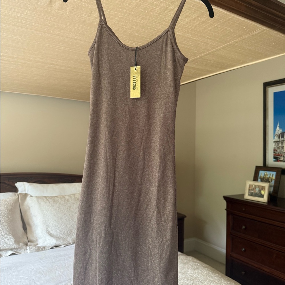 Elegant Brown Mini Dress by Topshop